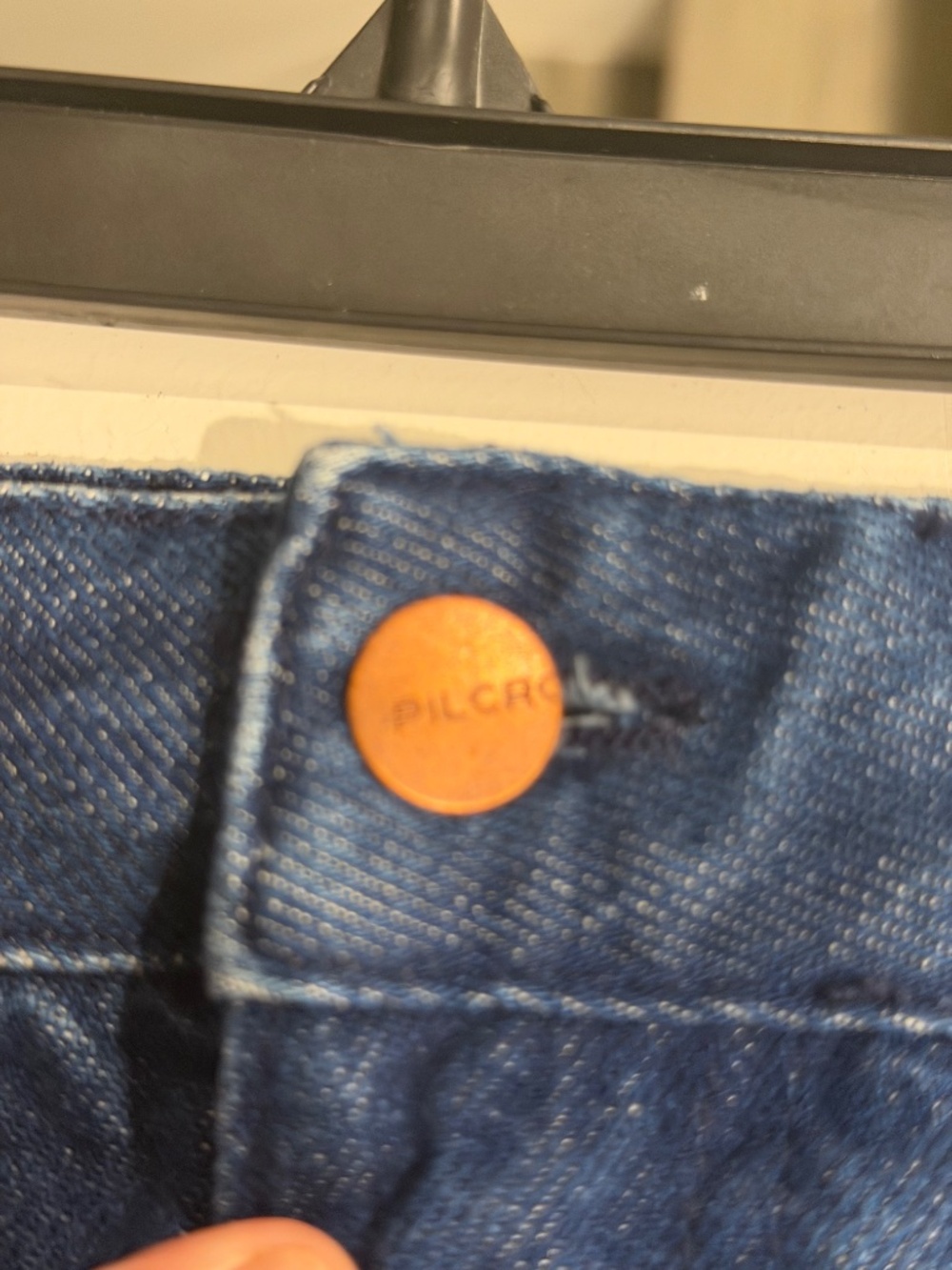 Anthropologie Pilcro Long Jean Skirt with Split Size 10 - Picture 3 of 4